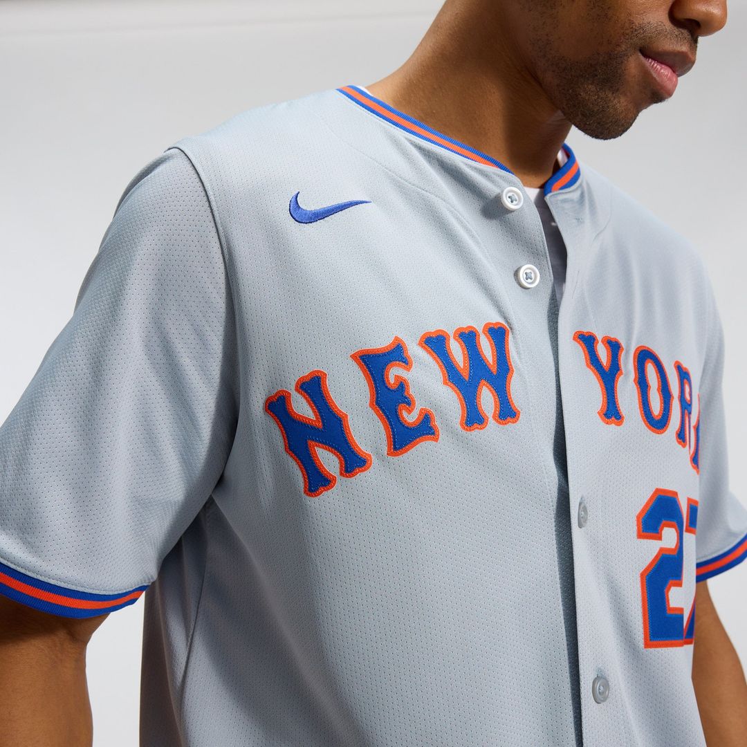 Men's New York Mets Mark Vientos Gray All-Star Limited MLB Baseball Jersey - view 10
