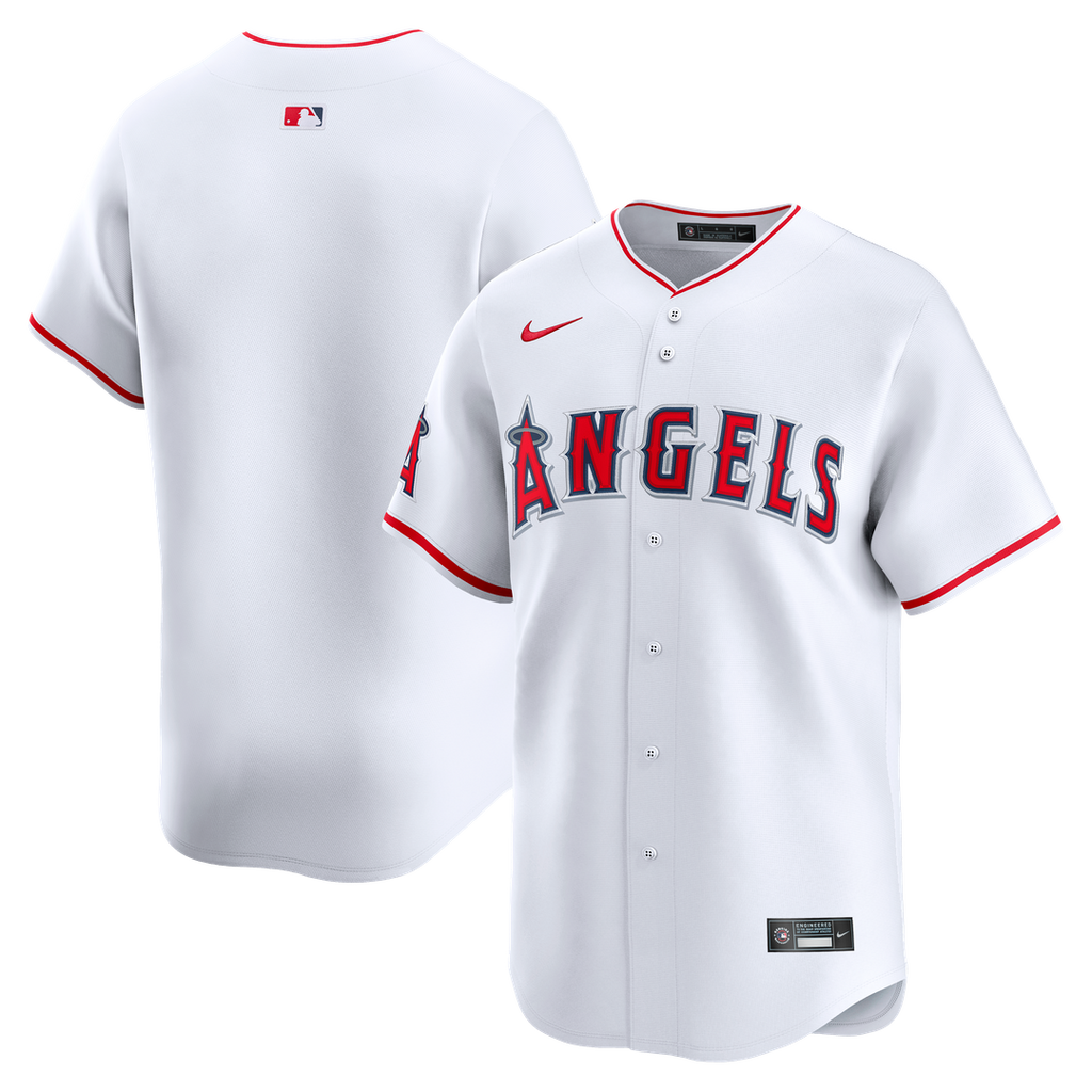 Men's Los Angeles Angels White Home Limited MLB Baseball Jersey - view 1
