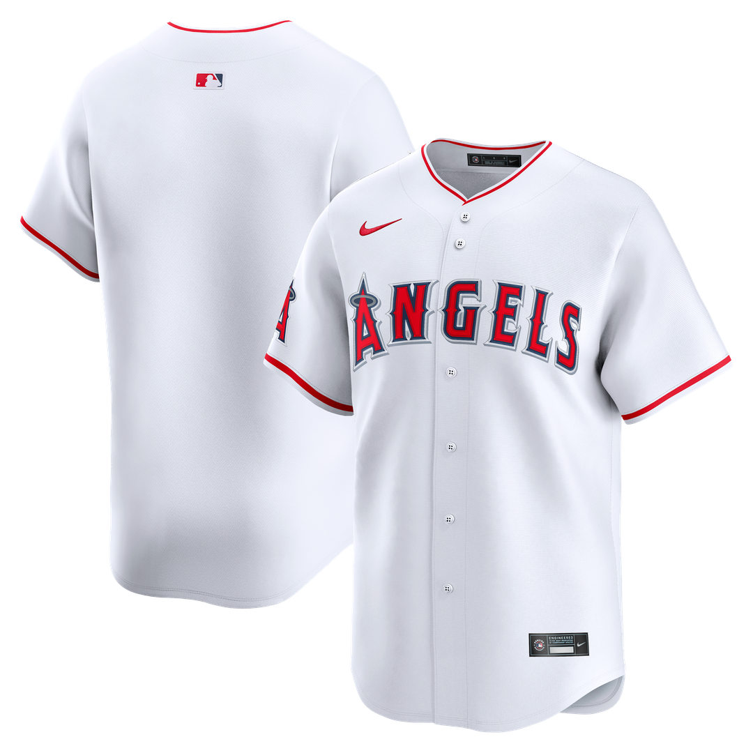 Men's Los Angeles Angels White Home Limited MLB Baseball Jersey - view 1