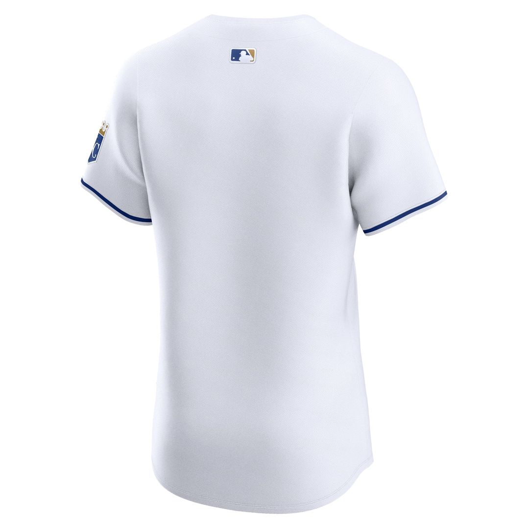 Men's Kansas City Royals White Home Elite MLB Baseball Jersey - view 3