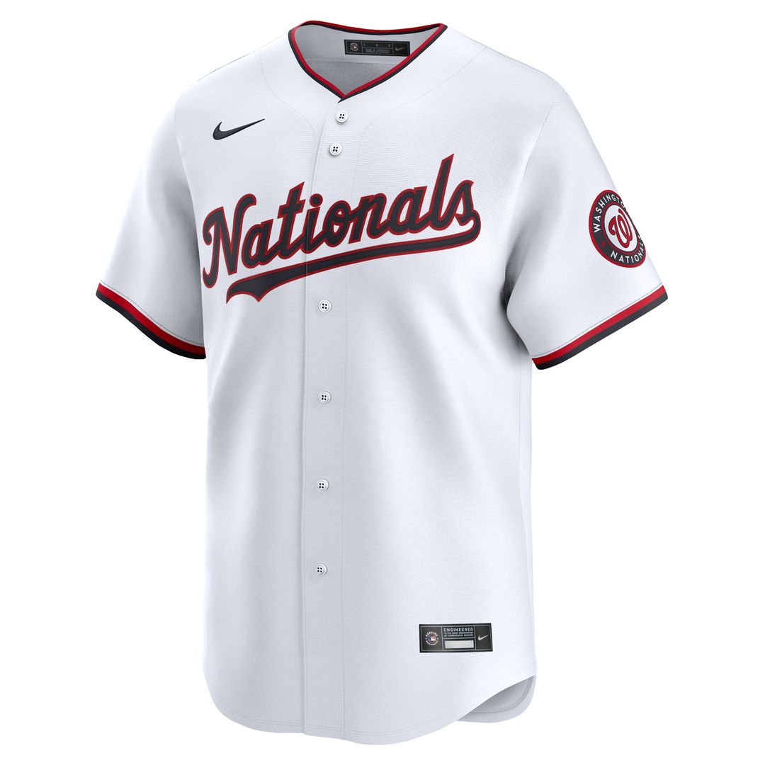 Men's Washington Nationals Dylan Crews White Home Limited MLB Baseball Jersey - view 2