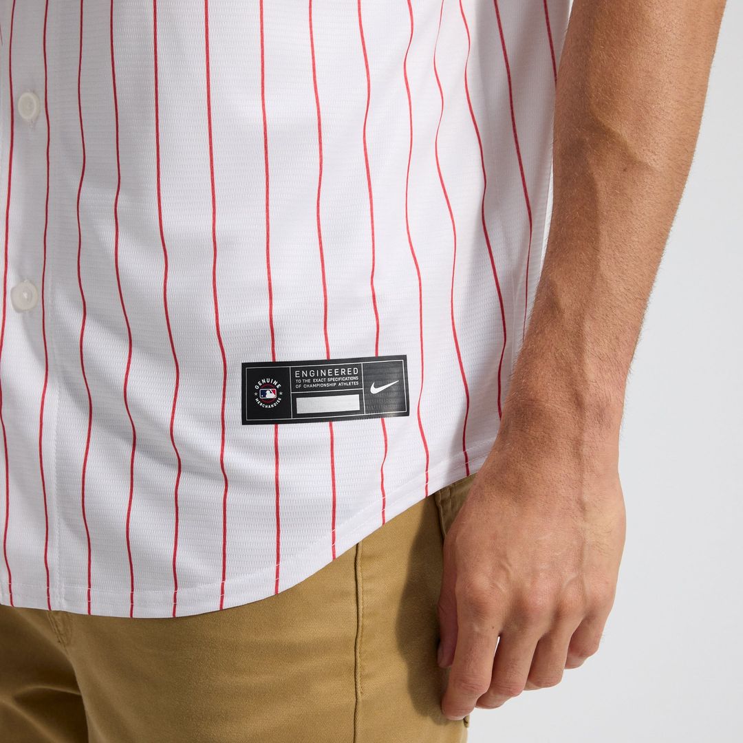 Men's Philadelphia Phillies White Home Replica MLB Baseball Jersey - view 8
