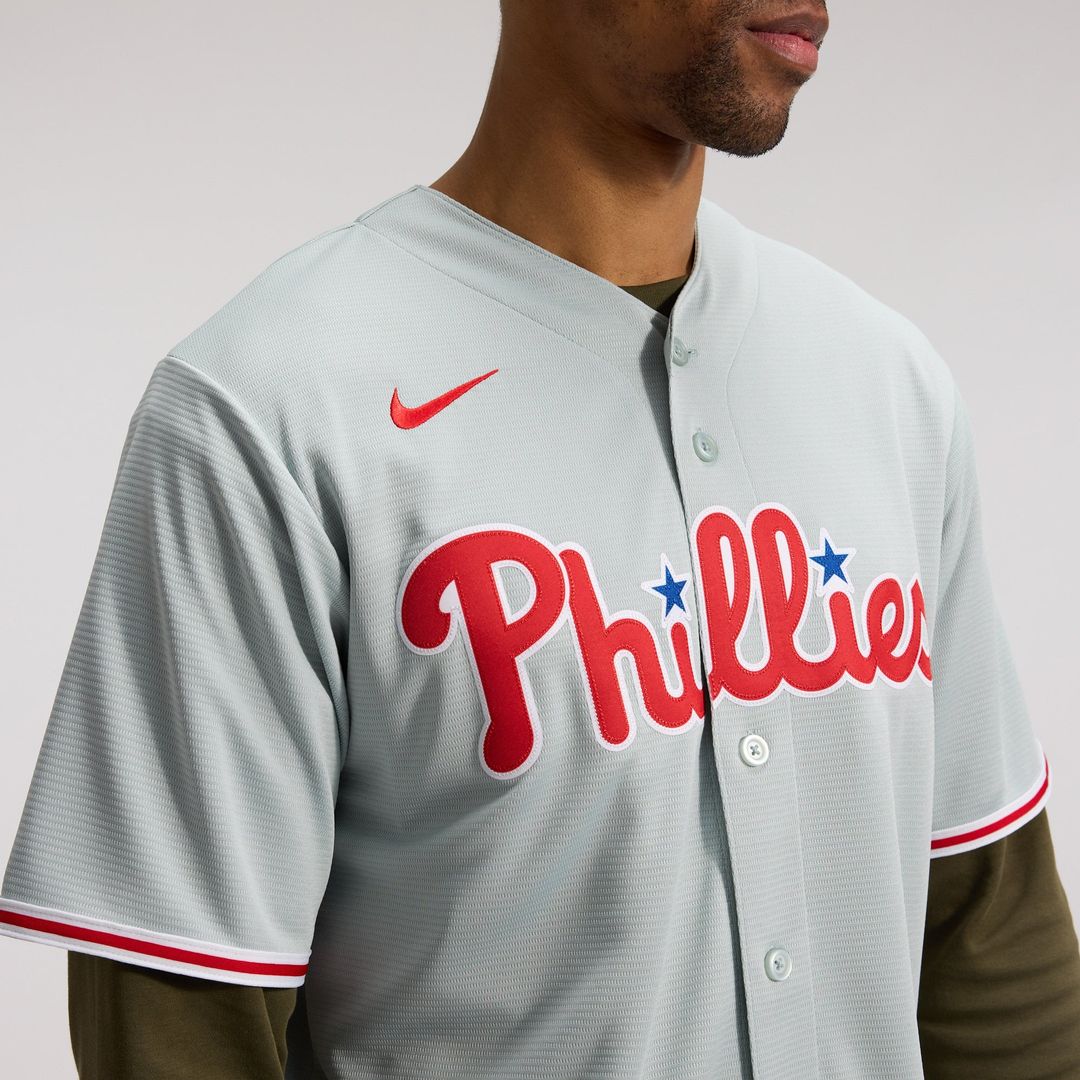 Men's Philadelphia Phillies Bryce Harper Gray Road Replica MLB Baseball Jersey - view 24