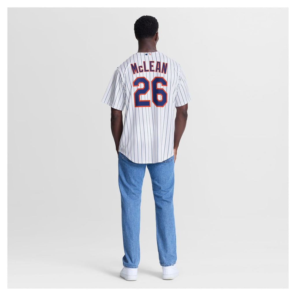Men's New York Mets Nolan McLean White Home Replica MLB Baseball Jersey - view 5