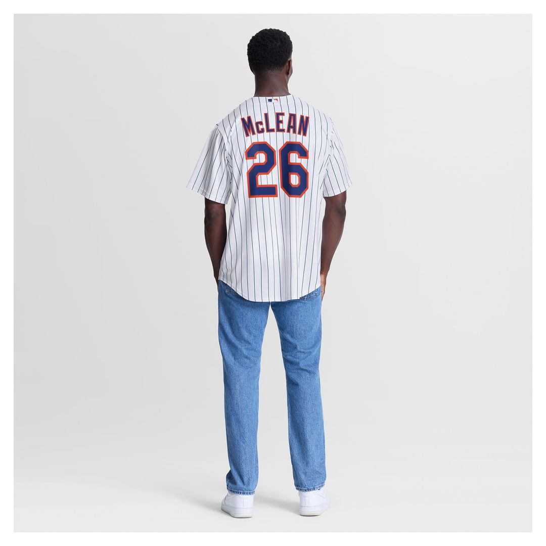 Men's New York Mets Nolan McLean White Home Replica MLB Baseball Jersey - view 5