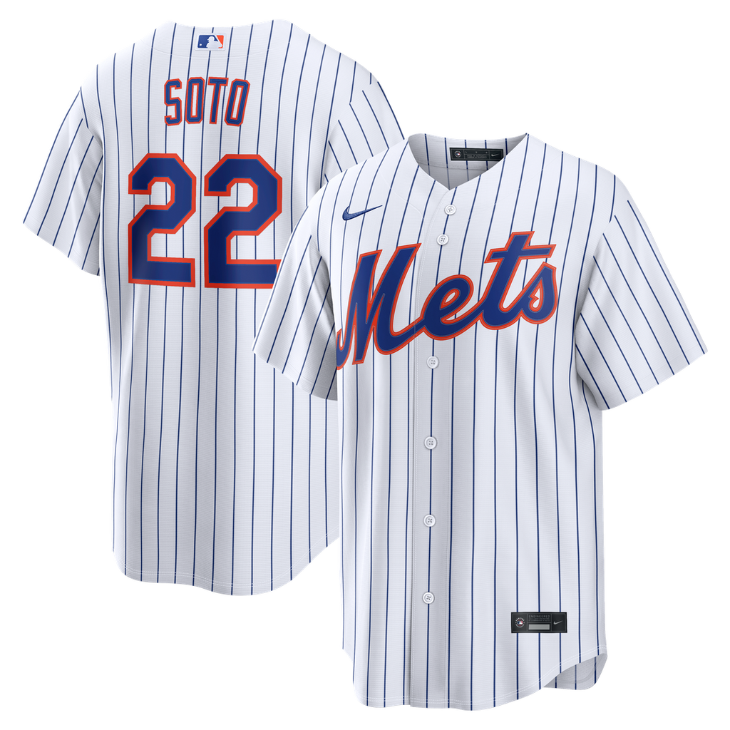 Men's New York Mets Juan Soto White Home Replica MLB Baseball Jersey - view 1