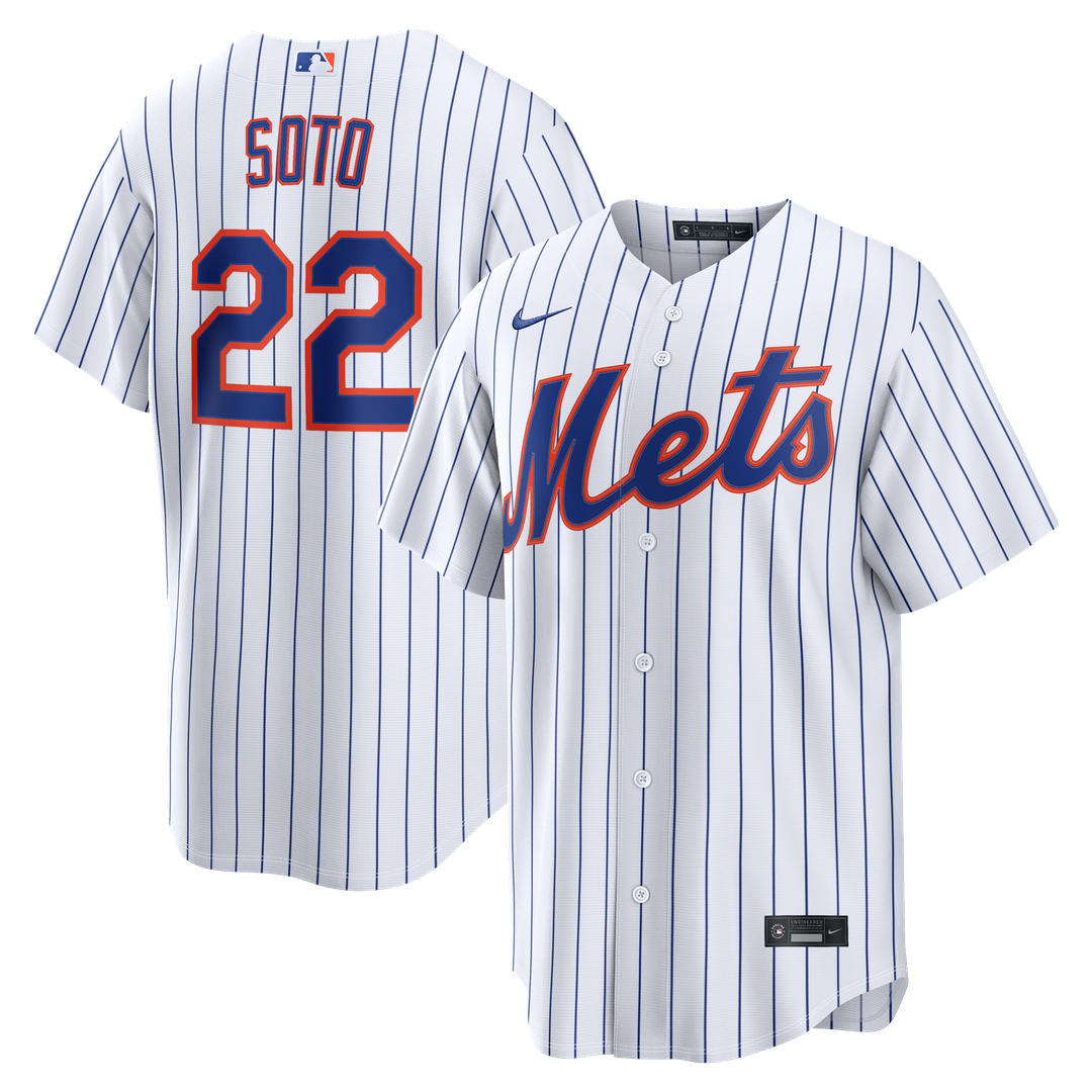 Men's New York Mets Juan Soto White Home Replica MLB Baseball Jersey - view 1