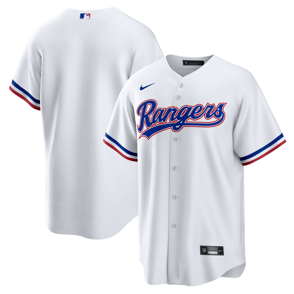 Men's Texas Rangers White Home Big & Tall Replica MLB Baseball Jersey - view 1