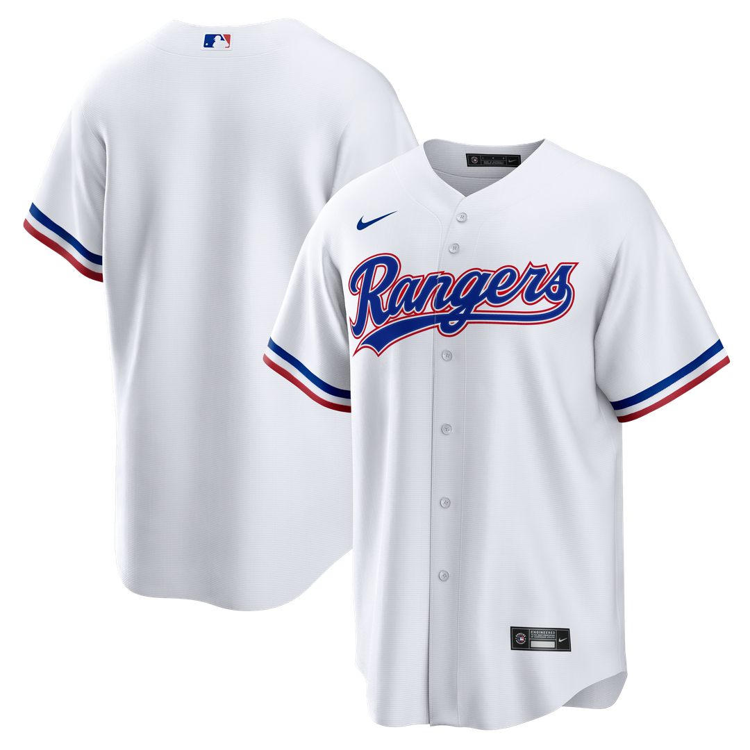 Men's Texas Rangers White Home Big & Tall Replica MLB Baseball Jersey - view 1