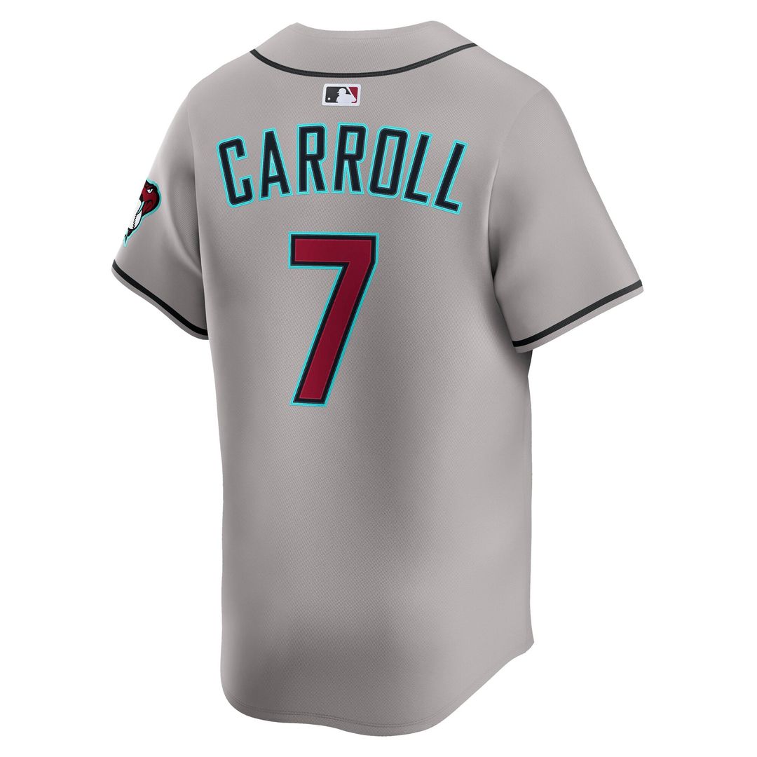 Men's Arizona Diamondbacks Corbin Carroll Gray Road Limited MLB Baseball Jersey - view 3
