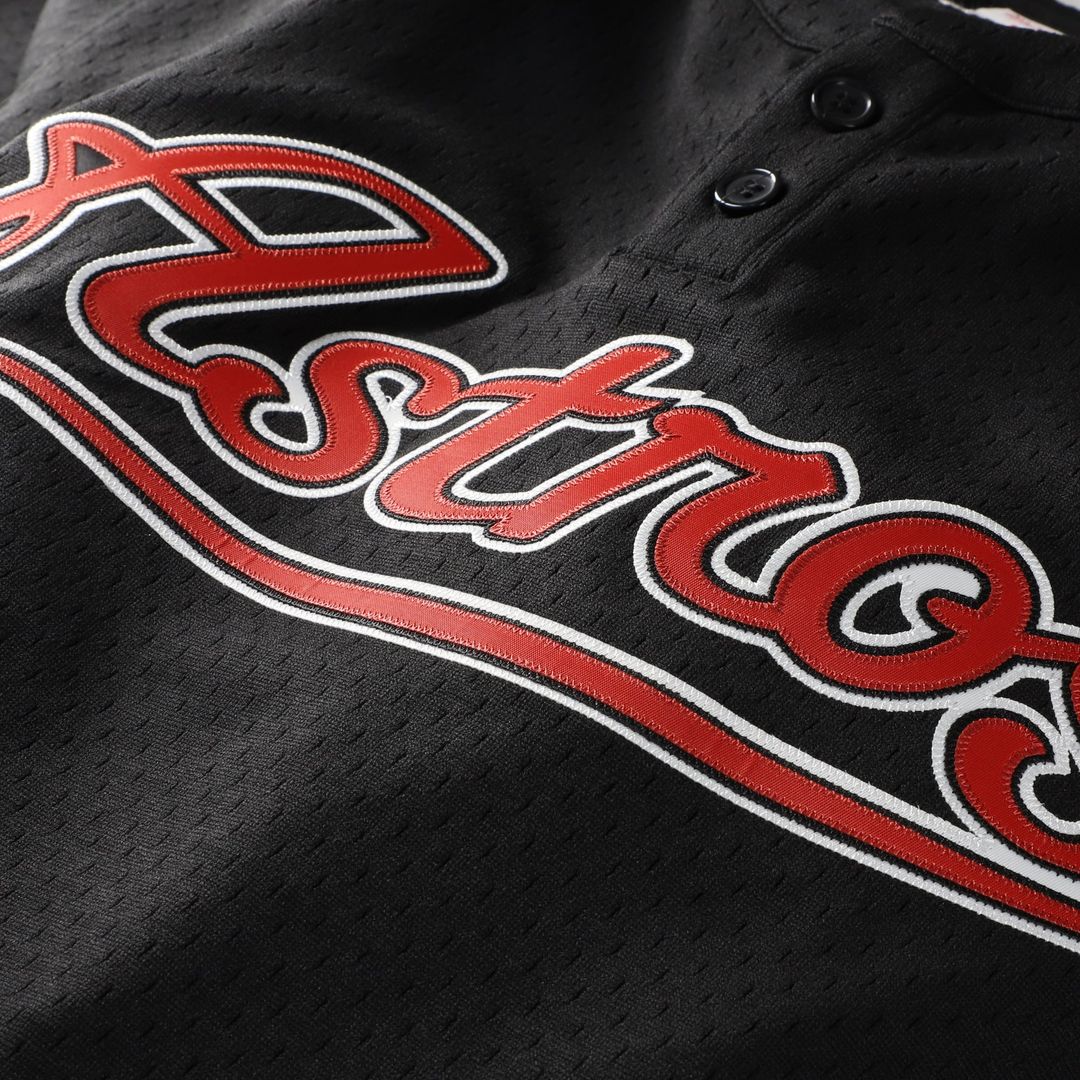 Men's Houston Astros Craig Biggio Black Batting Practice MLB Baseball Jersey - view 4