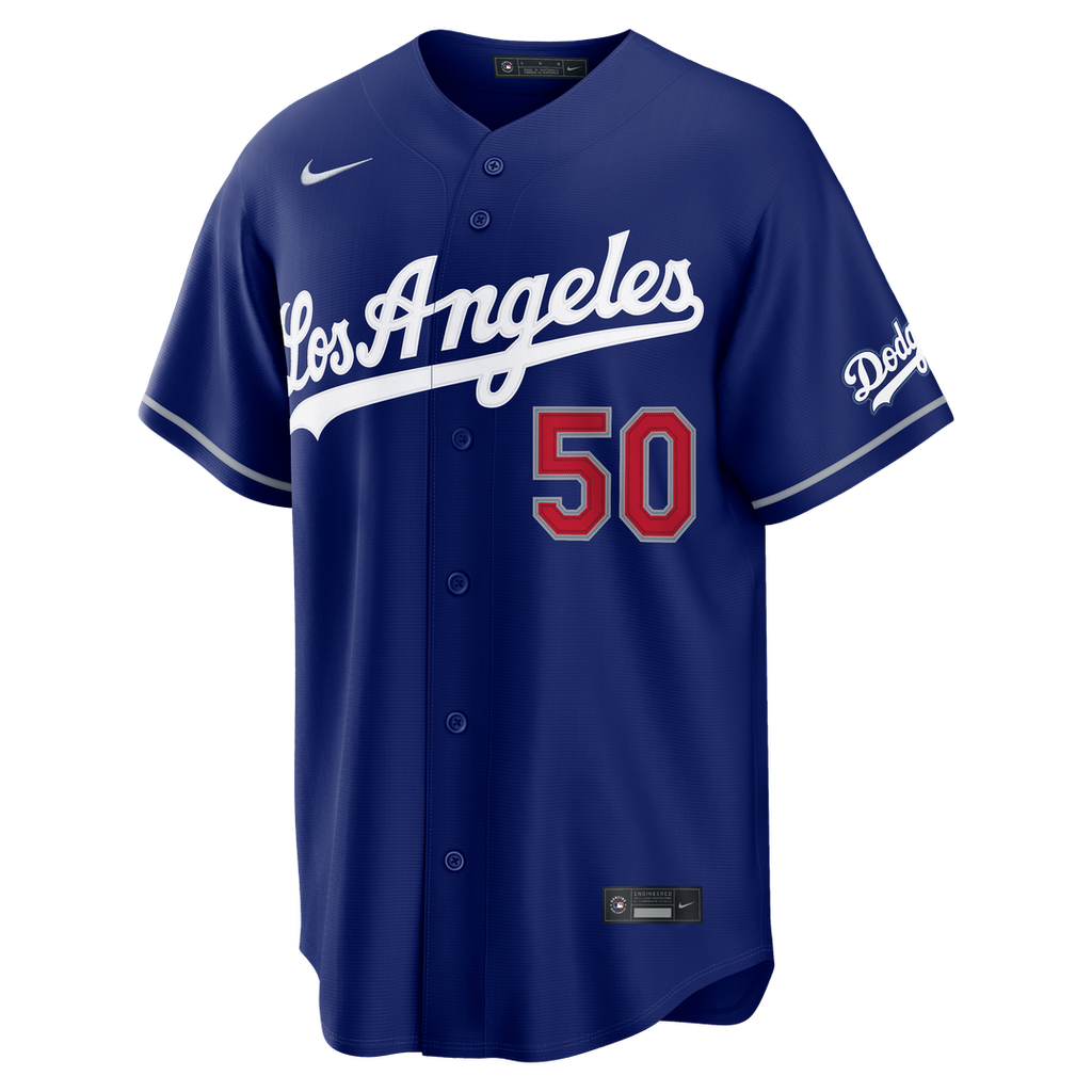 Men's Los Angeles Dodgers Mookie Betts Royal Alternate Stadium MLB Baseball Jersey - view 2