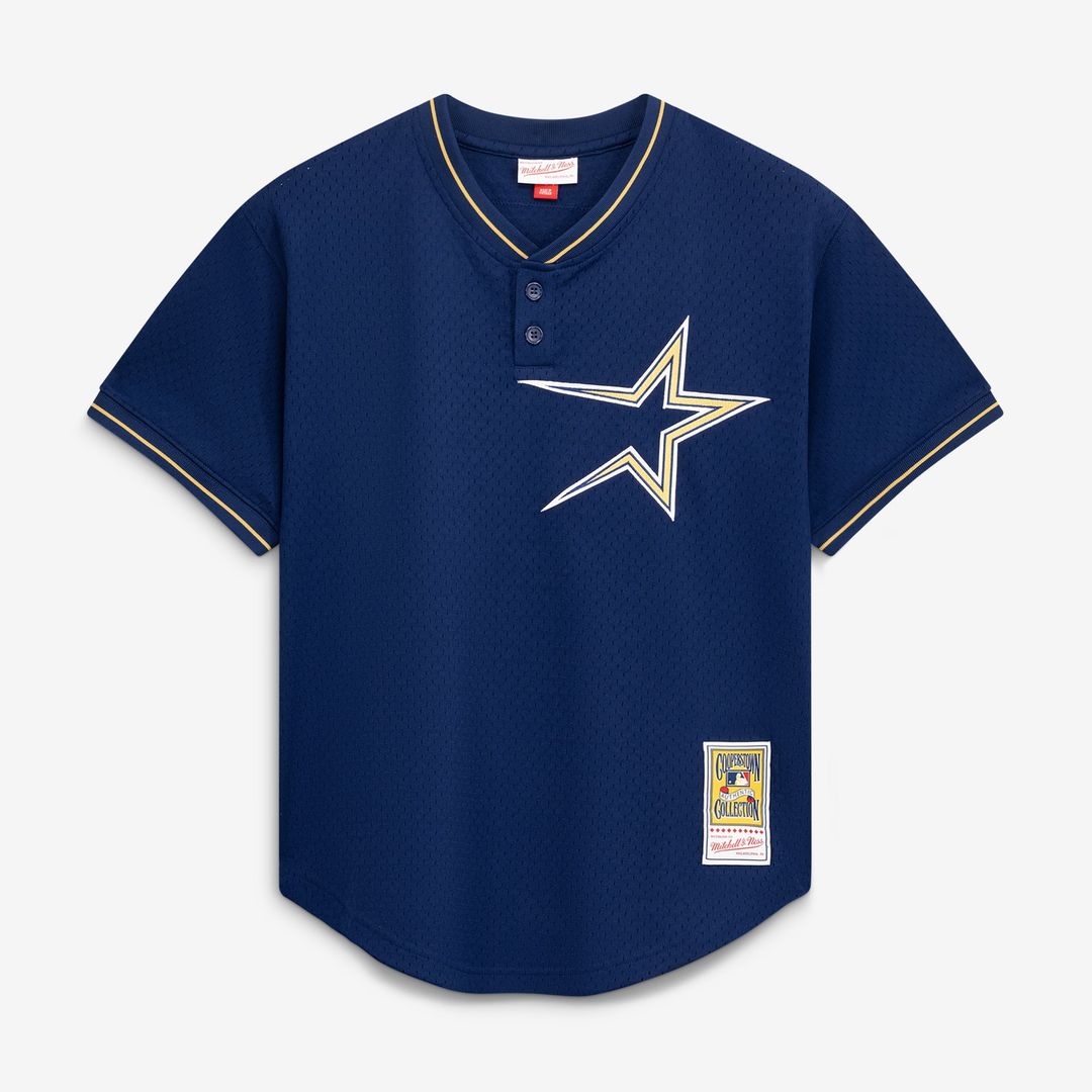 Men's Houston Astros Jeff Bagwell Navy Batting Practice MLB Baseball Jersey - view 2