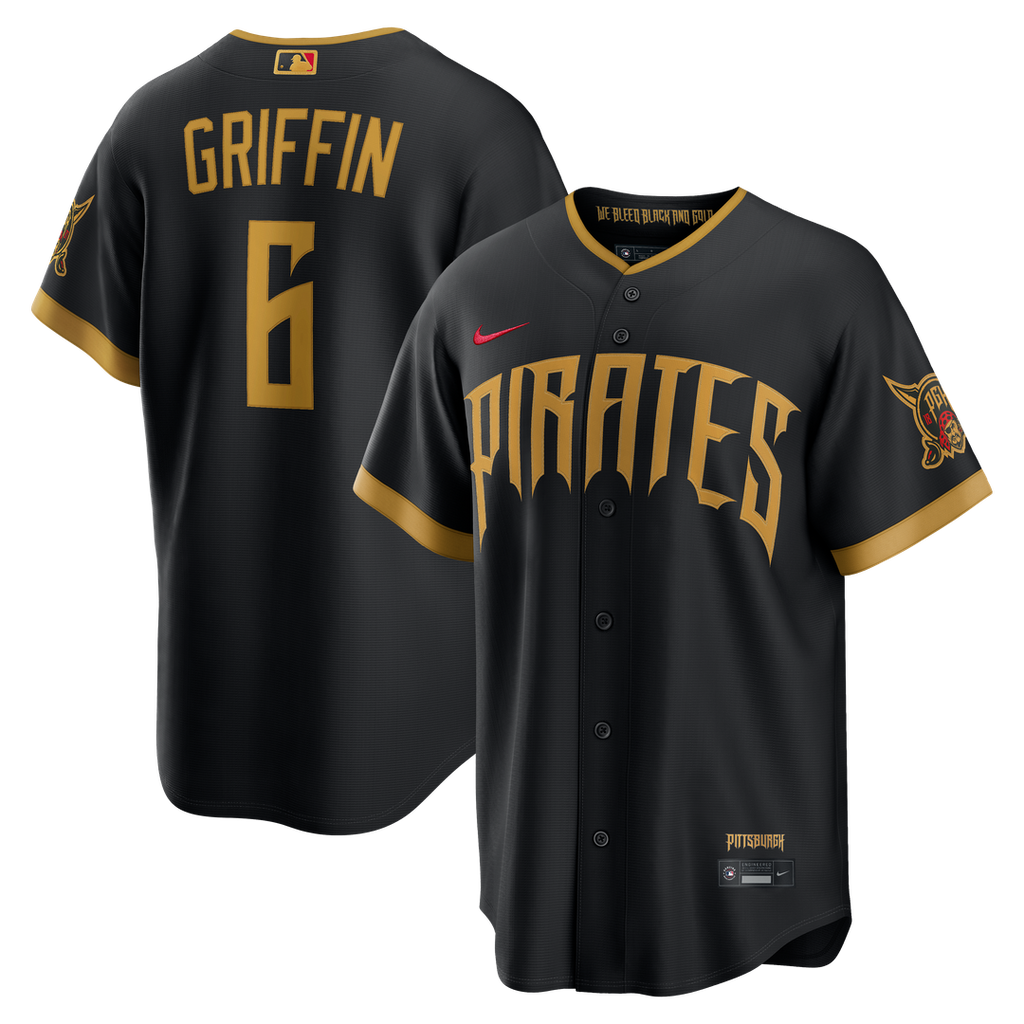 Men's Pittsburgh Pirates Konnor Griffin Black 2026 City Connect Stadium MLB Baseball Jersey - view 1