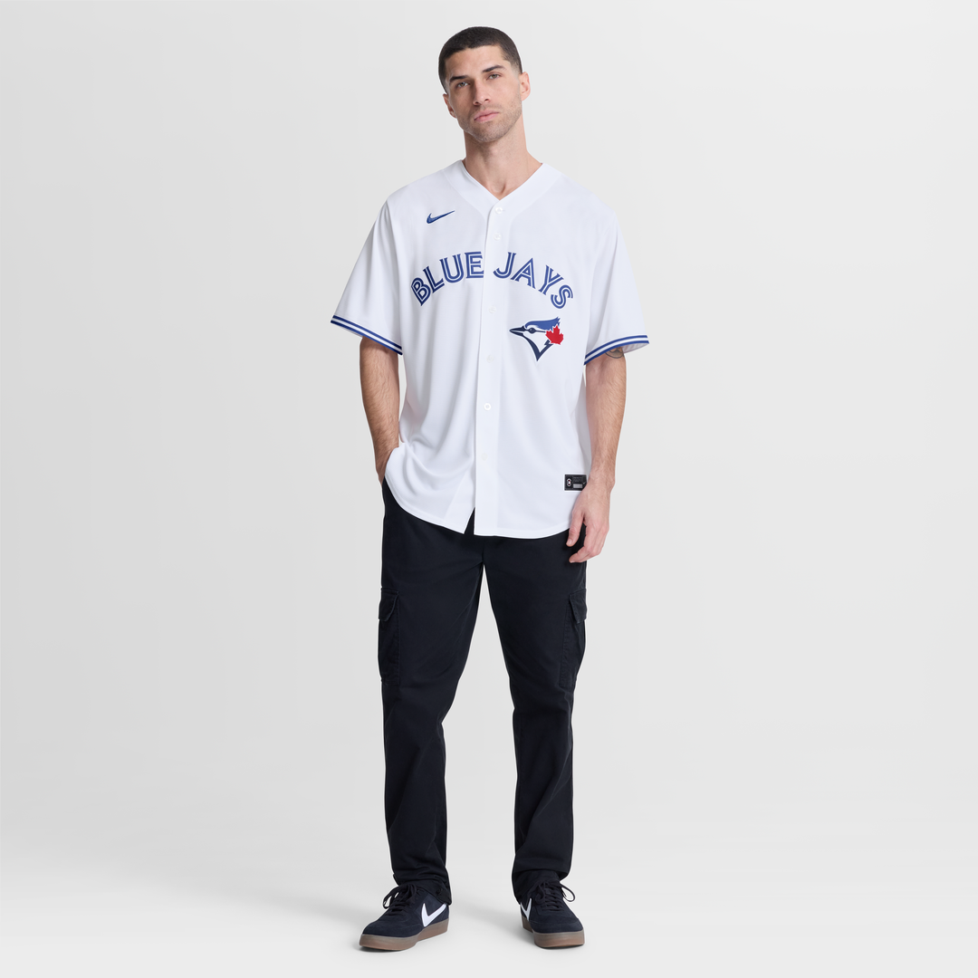 Men's Toronto Blue Jays Anthony Santander White Home Replica MLB Baseball Jersey - view 4