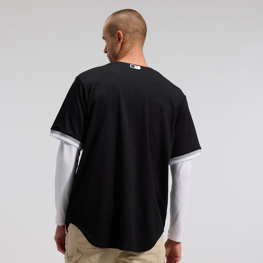 Men's Chicago White Sox Black Alternate Replica MLB Baseball Jersey - view 2