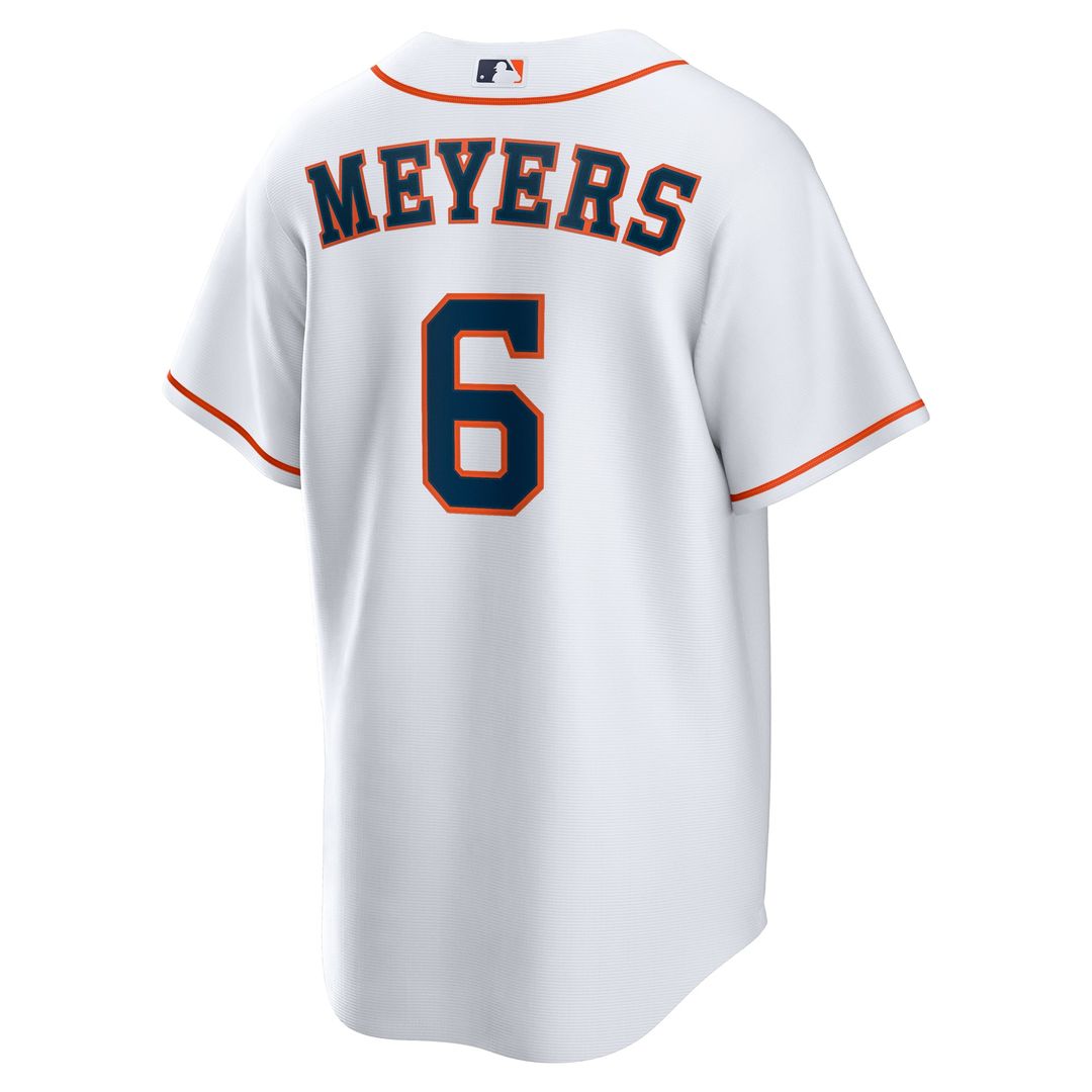 Men's Houston Astros Jake Meyers White Home Replica MLB Baseball Jersey - view 3