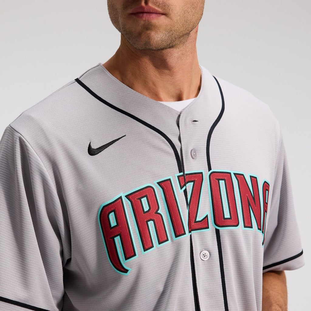 Men's Arizona Diamondbacks Corbin Carroll Gray Road Replica MLB Baseball Jersey - view 10
