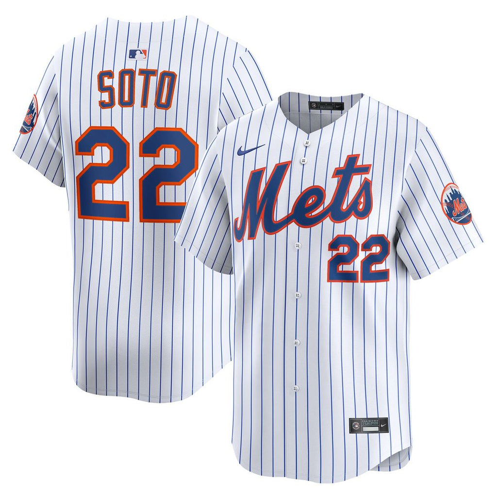 Men's New York Mets White Home Limited MLB Baseball Jersey - view 1