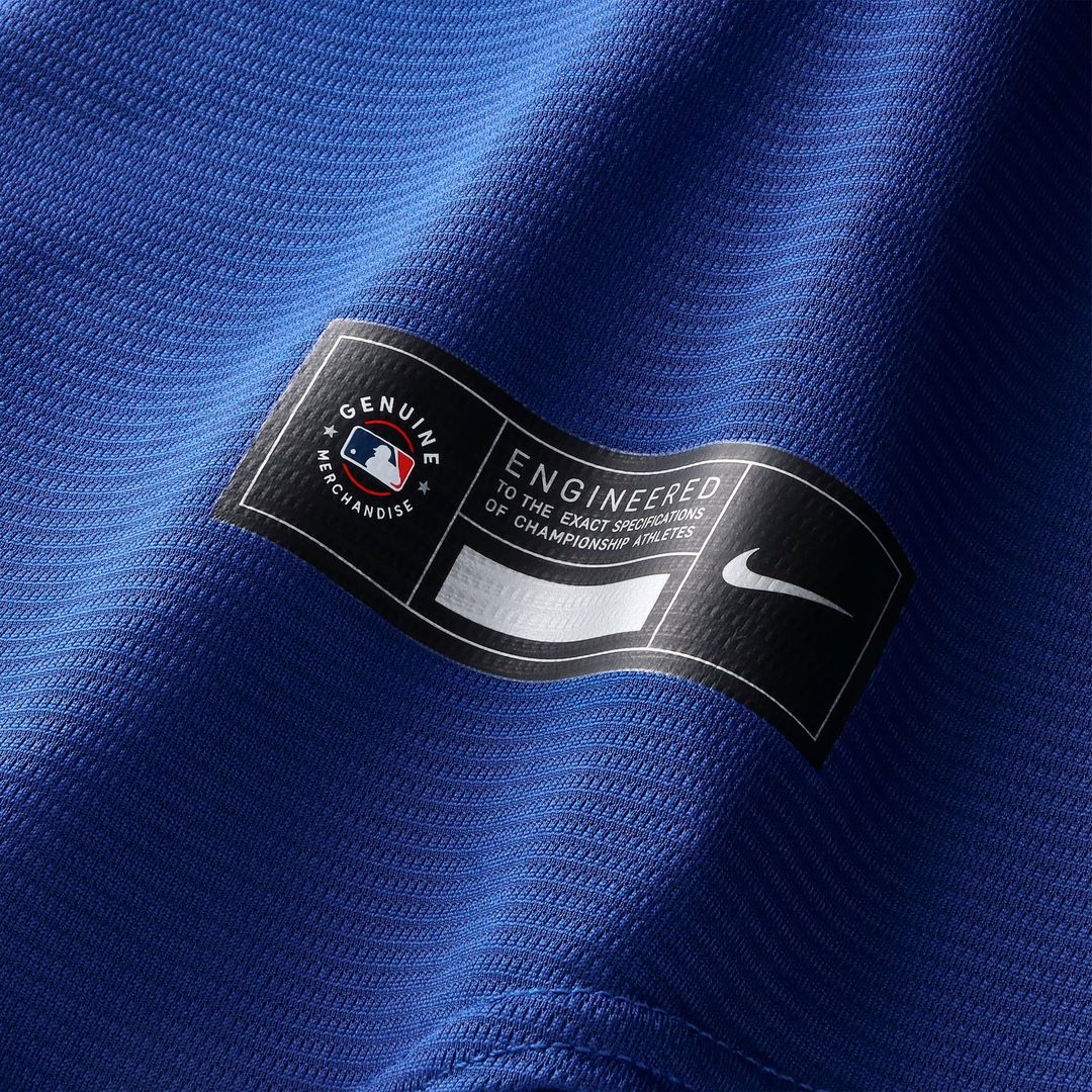 Men's France National Team MLB Blue Stadium Replica Jersey - view 7