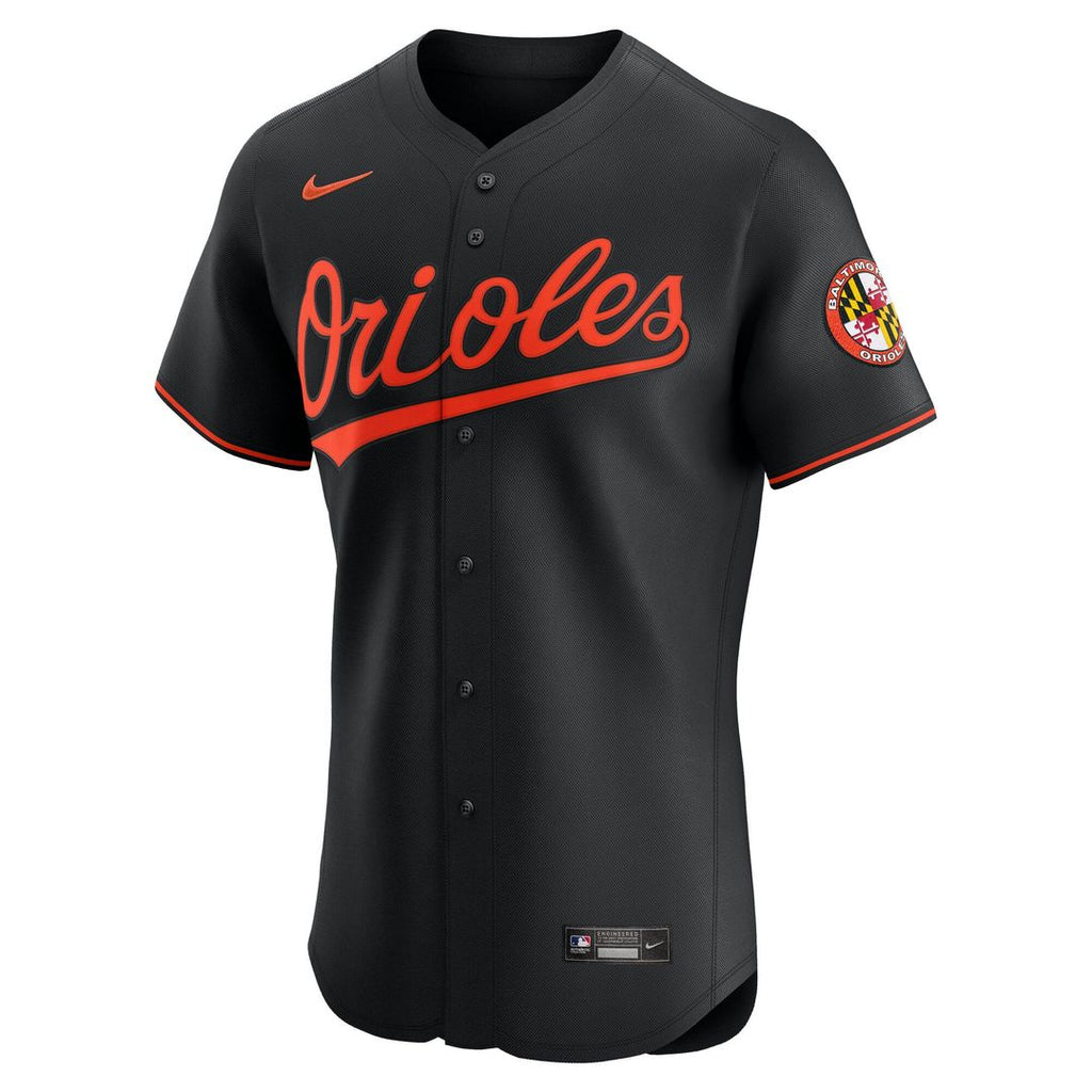 Men's Baltimore Orioles Black Alternate Elite MLB Baseball Jersey - view 2