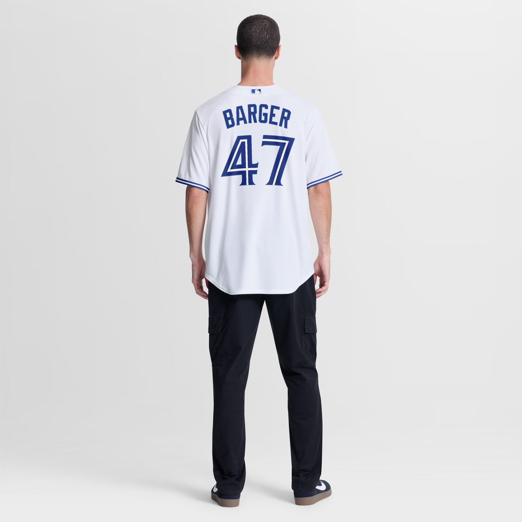 Men's Toronto Blue Jays Addison Barger White Home Replica MLB Baseball Jersey - view 5