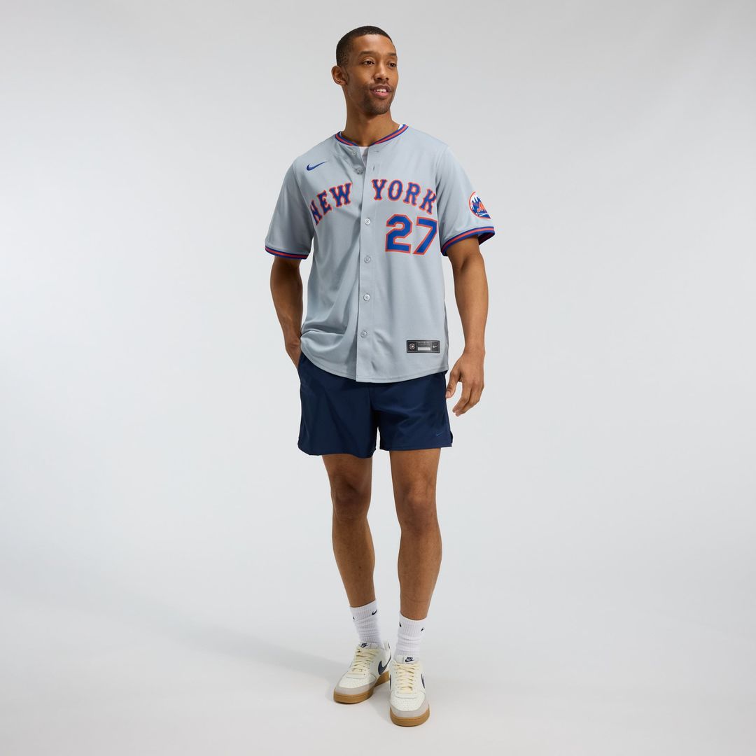 Men's New York Mets Mark Vientos Gray All-Star Limited MLB Baseball Jersey - view 5