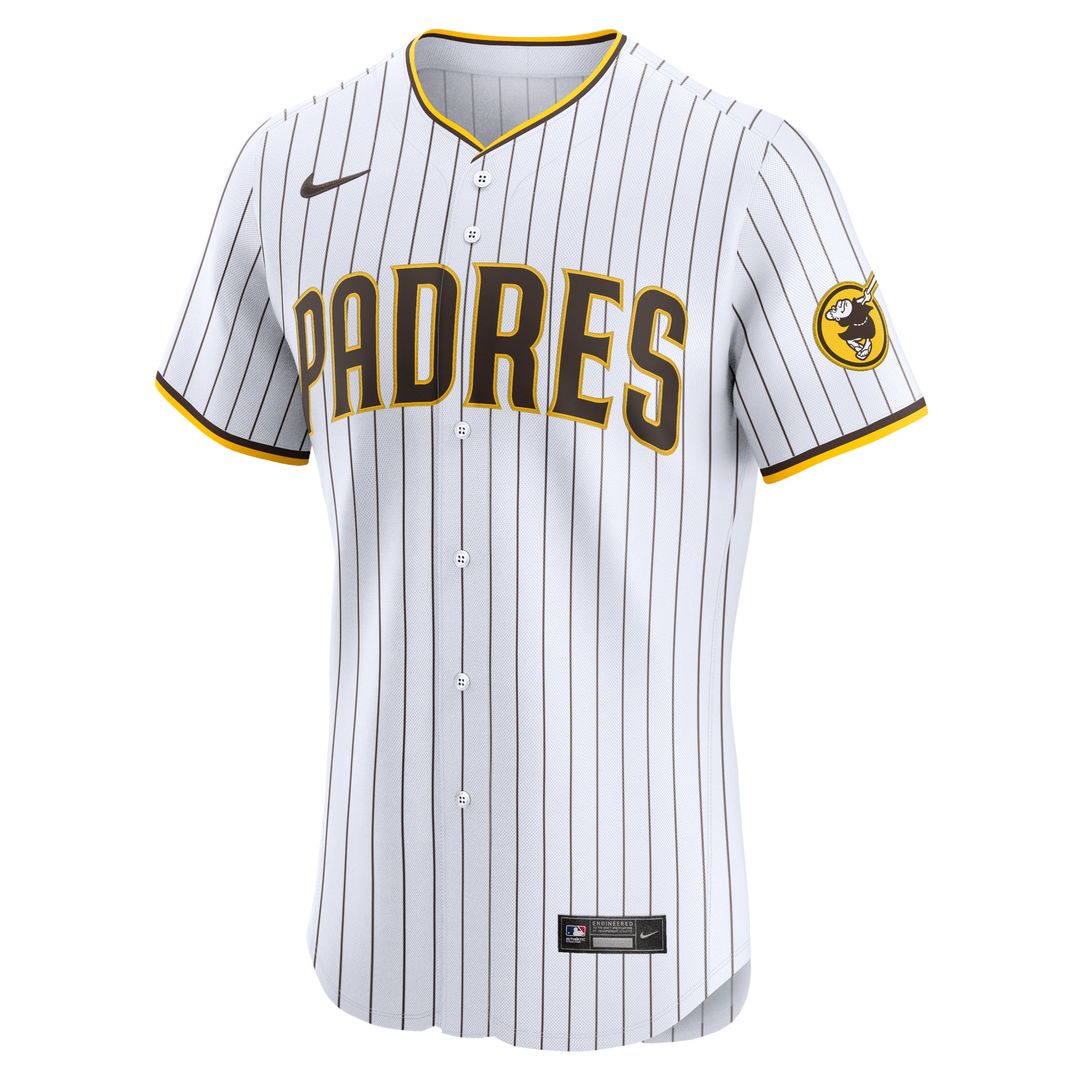 Men's San Diego Padres Manny Machado White Home Elite MLB Baseball Jersey - view 2