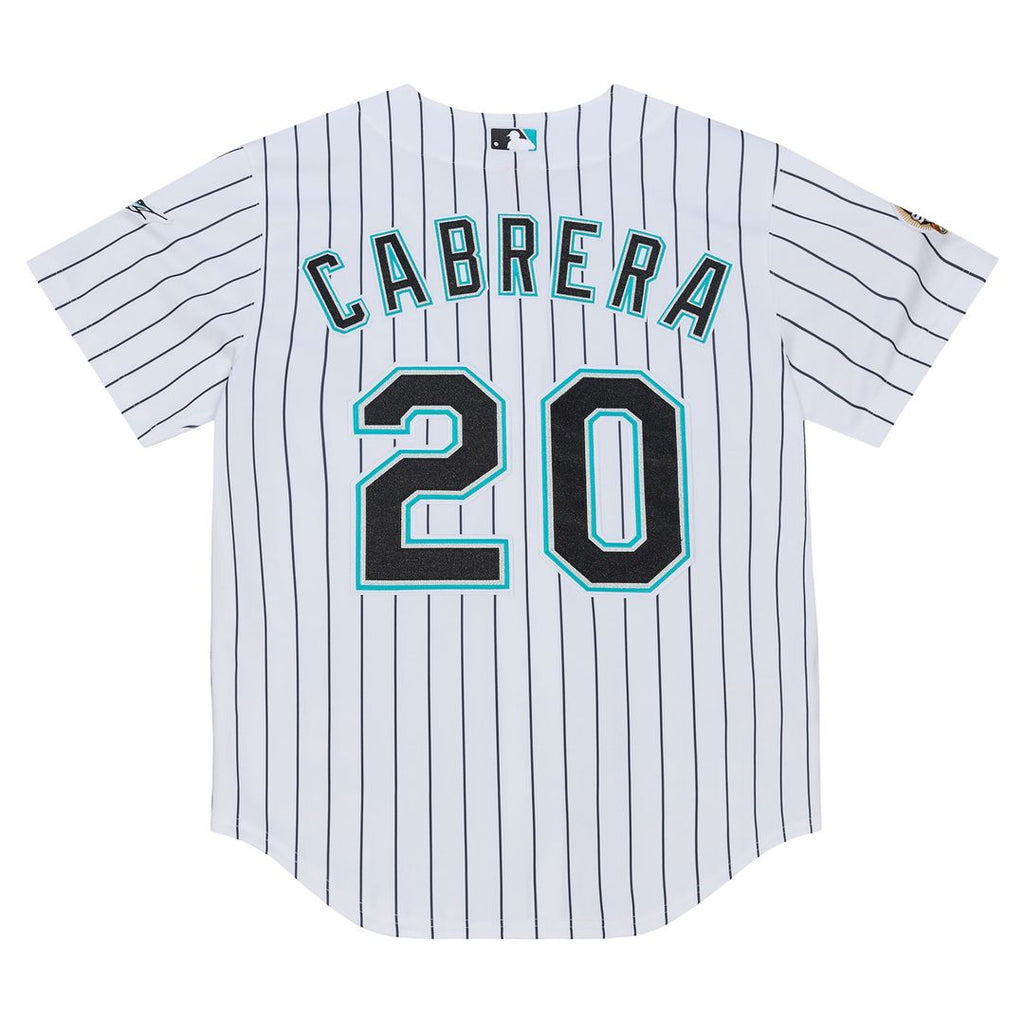 Men's Florida Marlins Miguel Cabrera White 2003 Cooperstown Collection MLB Baseball Jersey - view 3