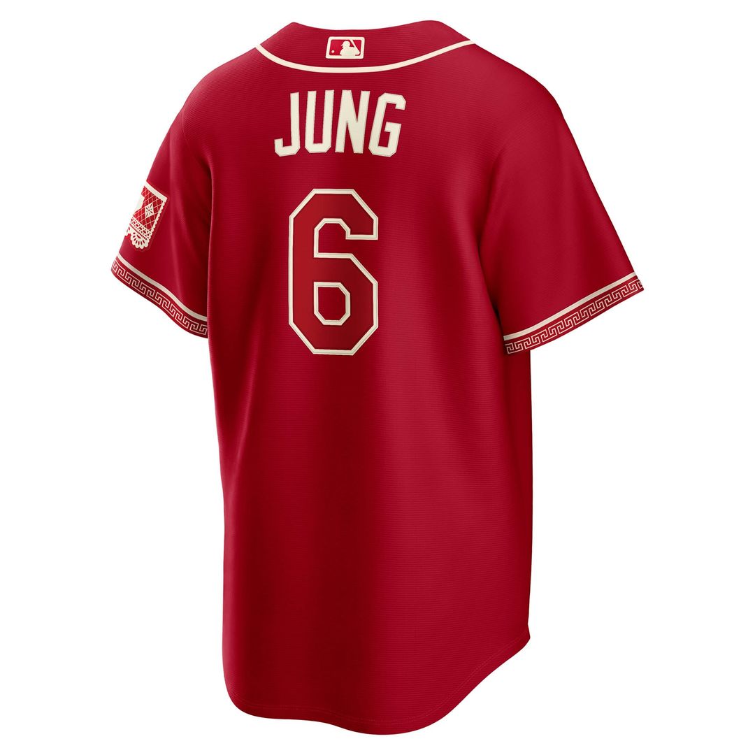 Men's Texas Rangers Josh Jung Red 2026 City Connect Stadium MLB Baseball Jersey - view 3