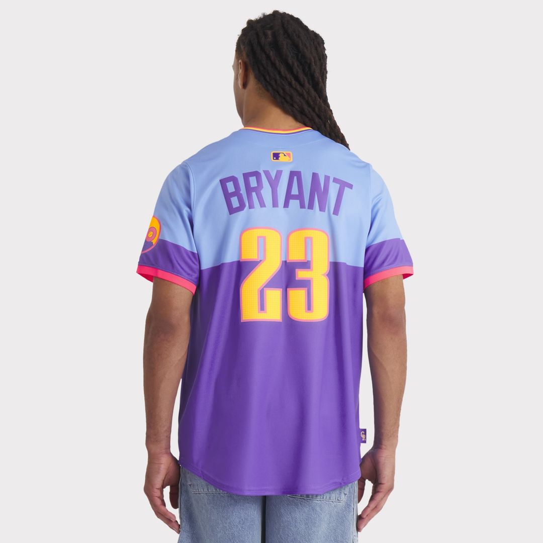 Men's Colorado Rockies Kris Bryant Purple/Light Blue 2025 City Connect Limited MLB Baseball Jersey - view 5