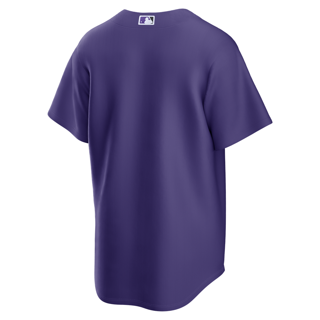 Men's Colorado Rockies Purple Alternate Replica MLB Baseball Jersey - view 3