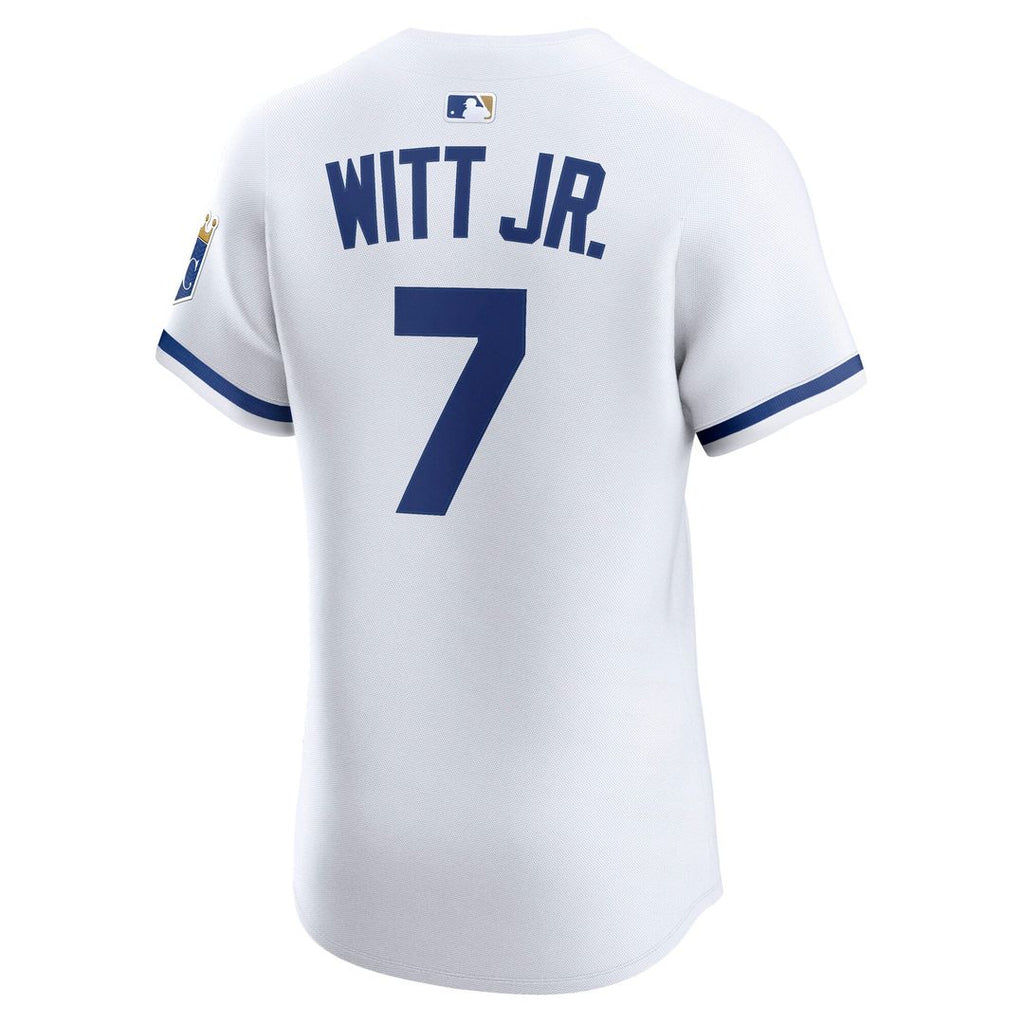 Men's Kansas City Royals Bobby Witt Jr. White Home Elite MLB Baseball Jersey - view 6