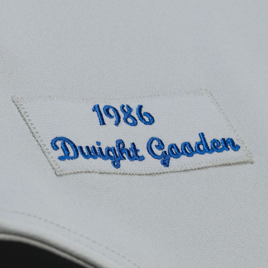 Men's New York Mets Dwight Gooden White 1986 MLB Baseball Jersey - view 5