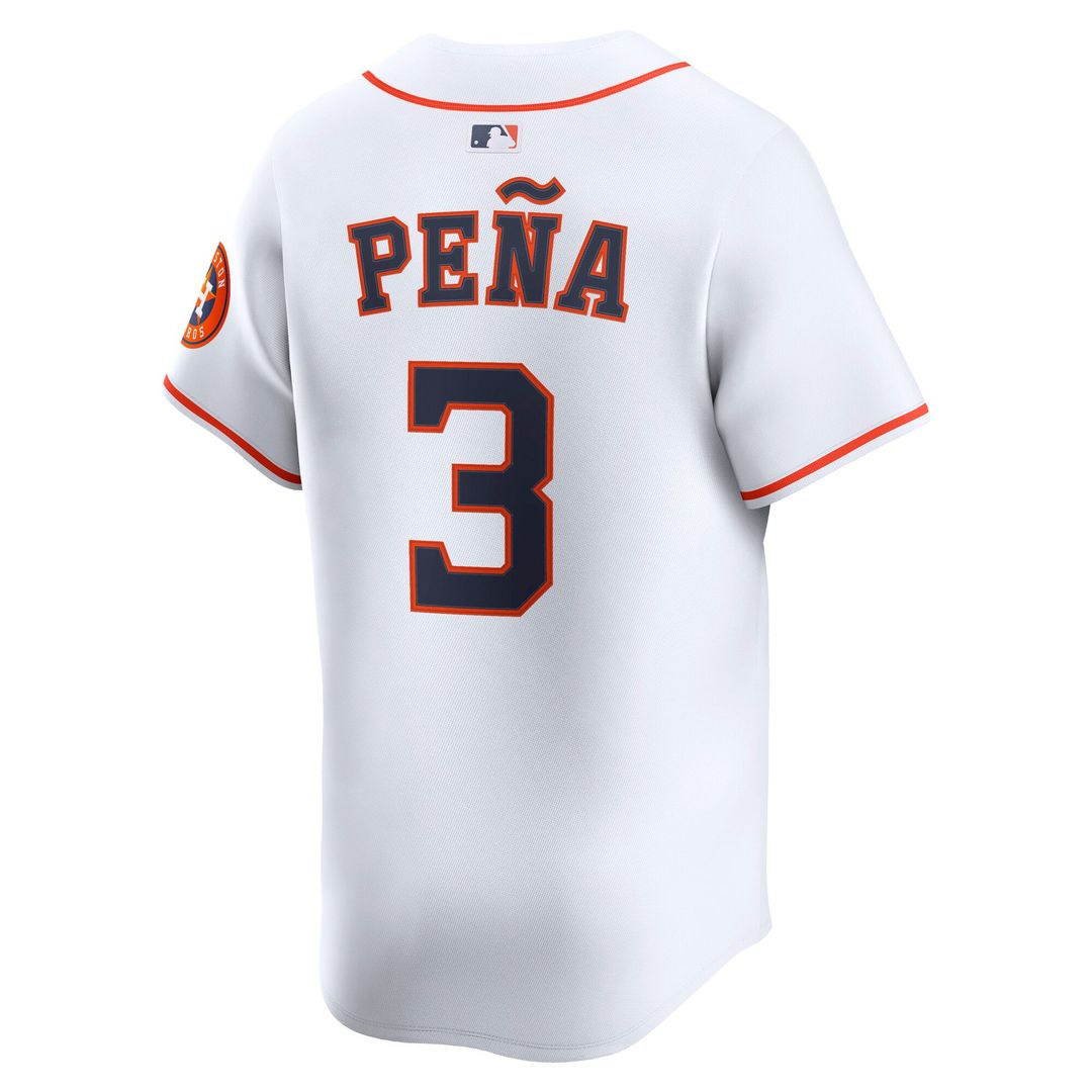 Men's Houston Astros Jeremy Peña White Home Limited MLB Baseball Jersey - view 3