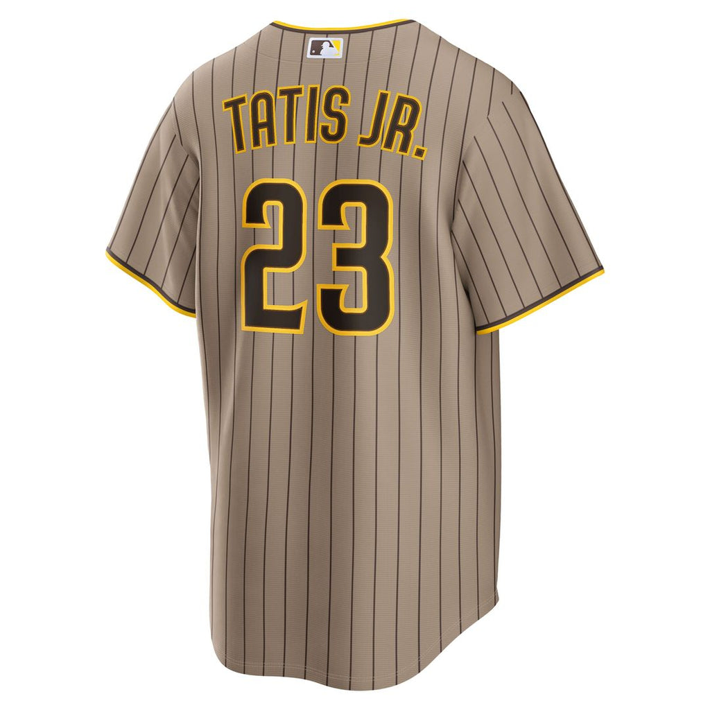 Men's San Diego Padres Fernando Tatis Jr. Brown Road Replica MLB Baseball Jersey - view 9