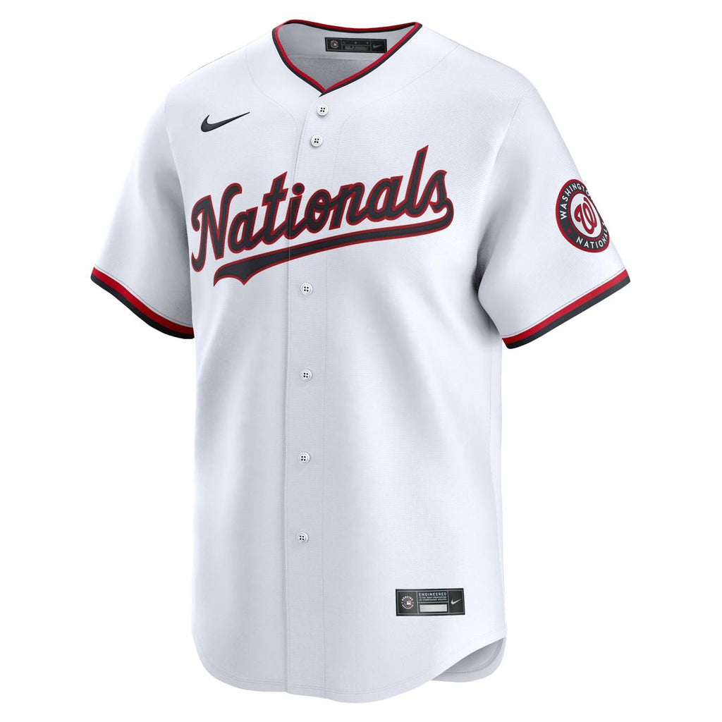 Men's Washington Nationals CJ Abrams White Home Limited MLB Baseball Jersey - view 2