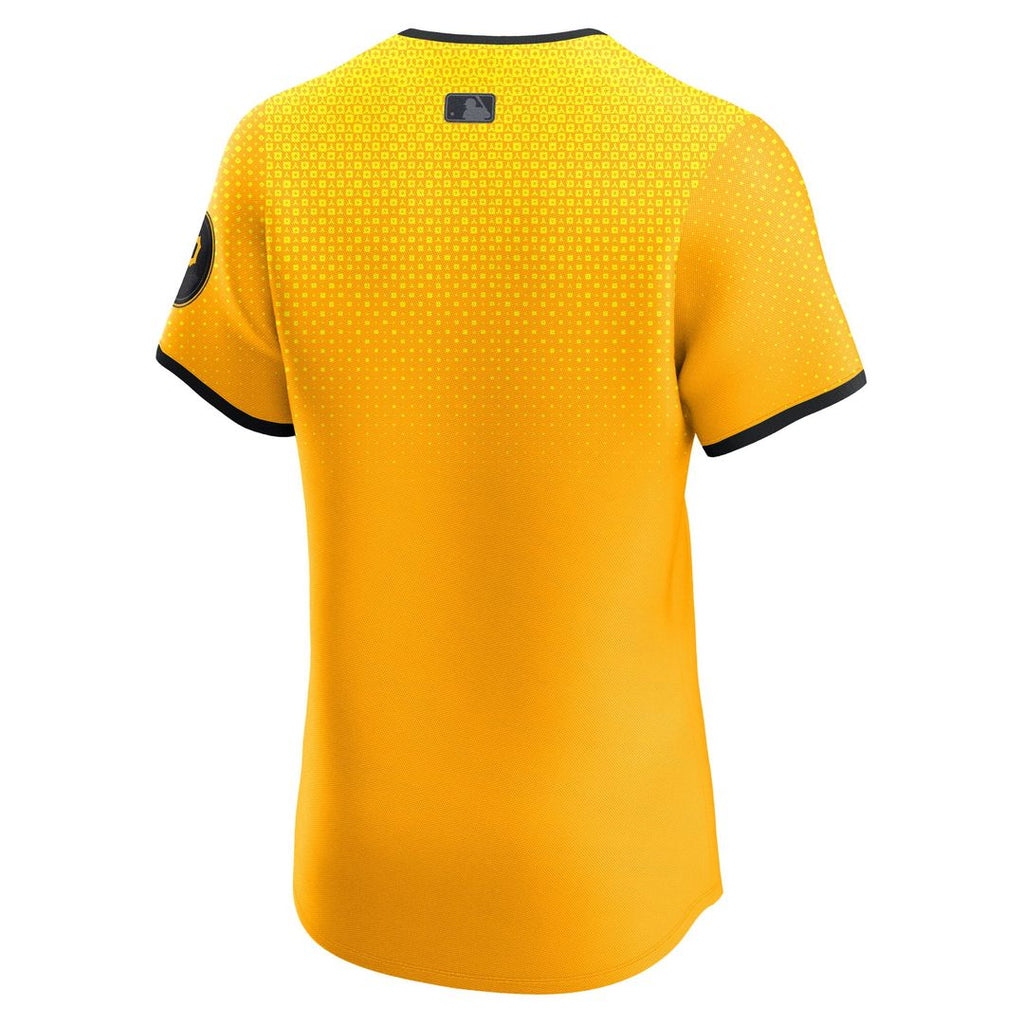 Men's Pittsburgh Pirates Gold City Connect Elite MLB Baseball Jersey - view 3