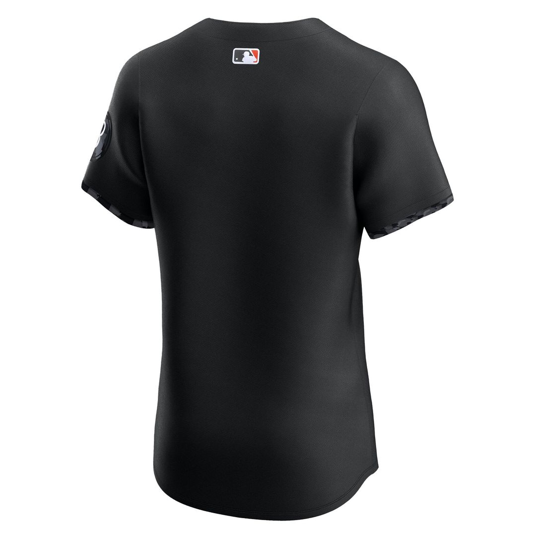 Men's Baltimore Orioles Black City Connect Elite MLB Baseball Jersey - view 3