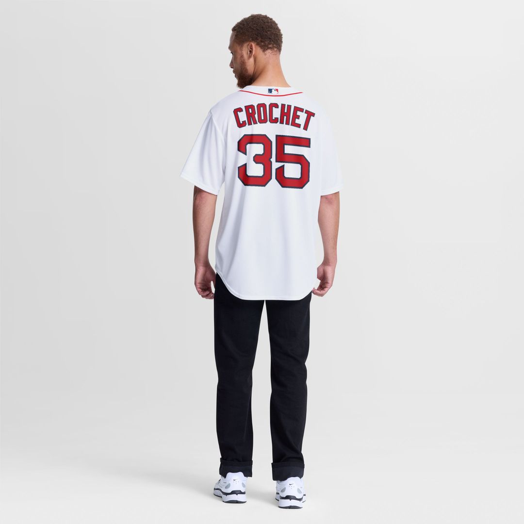 Men's Boston Red Sox Garrett Crochet White Home Replica MLB Baseball Jersey - view 5
