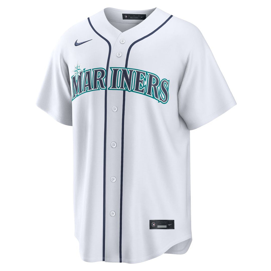 Men's Seattle Mariners Luke Raley White Home Replica MLB Baseball Jersey - view 2