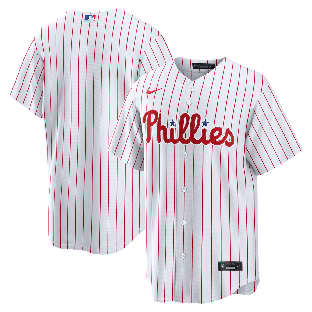 Men's Philadelphia Phillies White Home Replica MLB Baseball Jersey - view 1