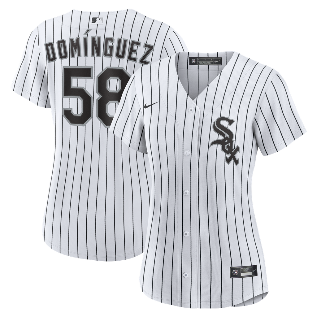 Women's Chicago White Sox Seranthony Domínguez White Home Replica MLB Baseball Jersey - view 1