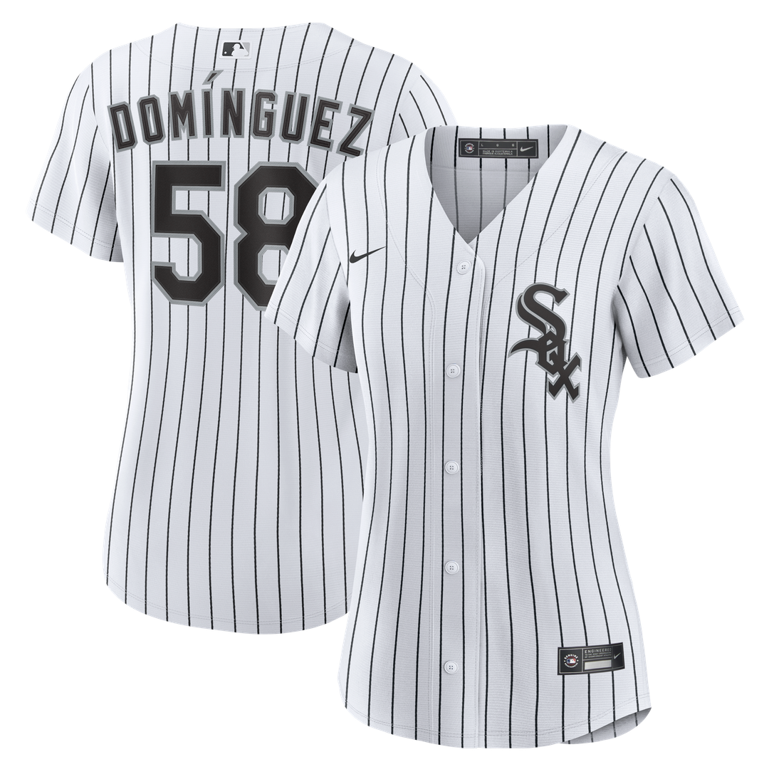 Women's Chicago White Sox Seranthony Domínguez White Home Replica MLB Baseball Jersey - view 1