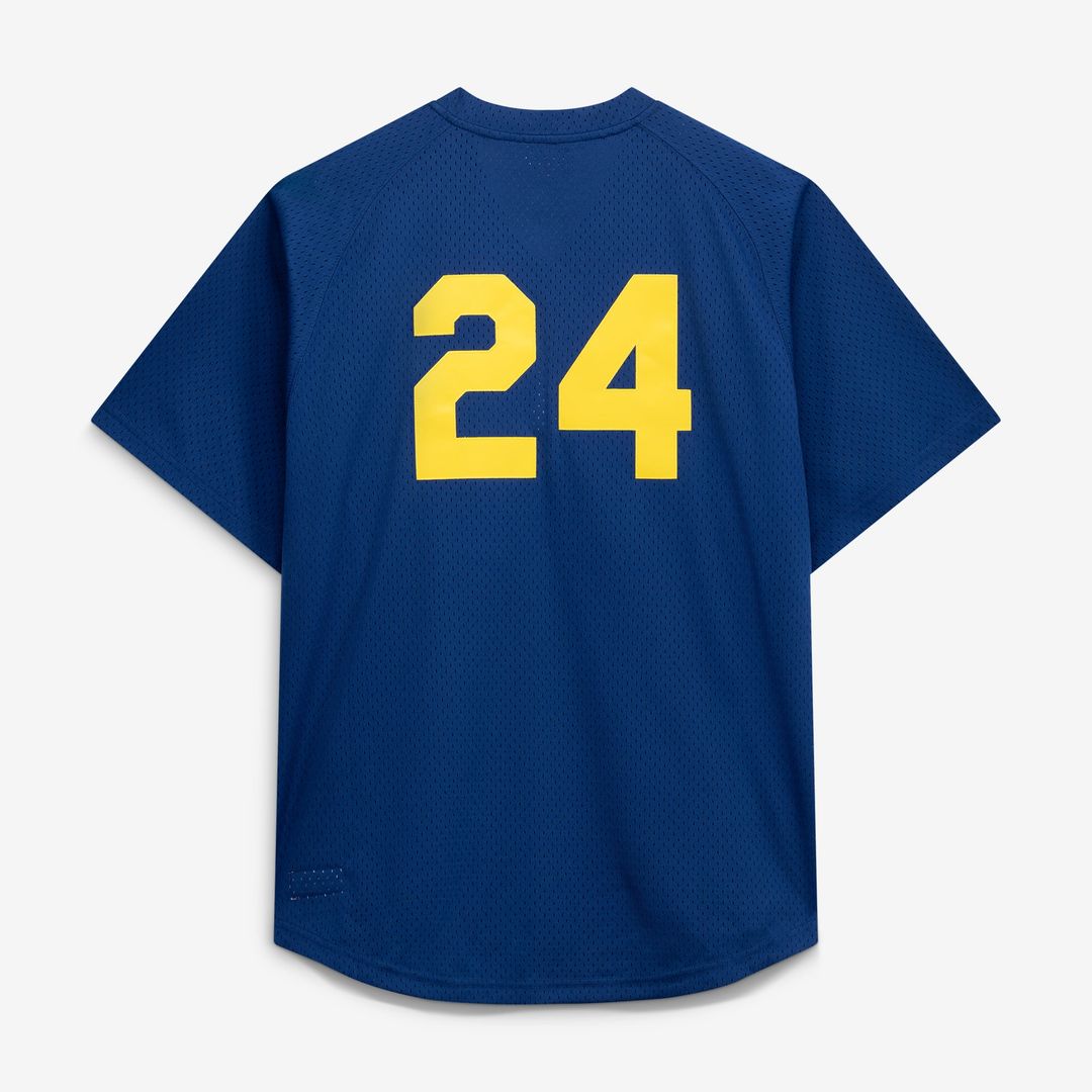 Men's Seattle Mariners Navy Big & Tall Cooperstown Collection Mesh Batting Practice MLB Baseball Jersey - view 19