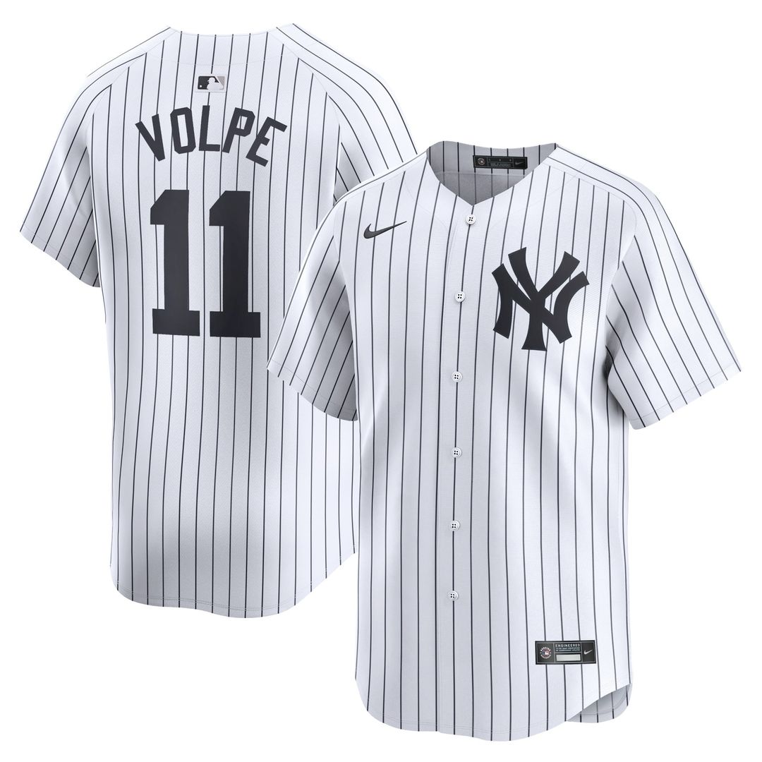 Men's New York Yankees Anthony Volpe White Home Limited MLB Baseball Jersey - view 1