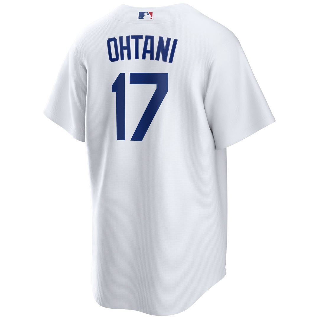 Men's Los Angeles Dodgers Shohei Ohtani White Home Replica MLB Baseball Jersey - view 3