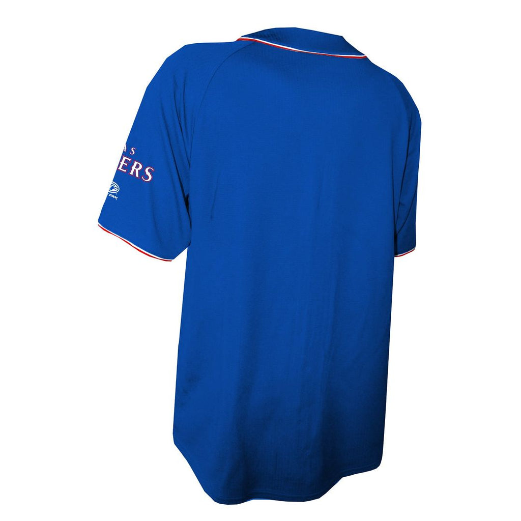 Men's Texas Rangers Royal Team Color Full-Button Fashion MLB Baseball Jersey - view 3