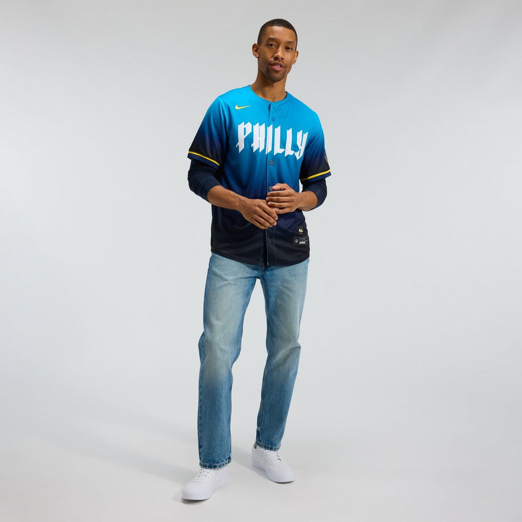 Men's Philadelphia Phillies Navy City Connect Limited MLB Baseball Jersey - view 4