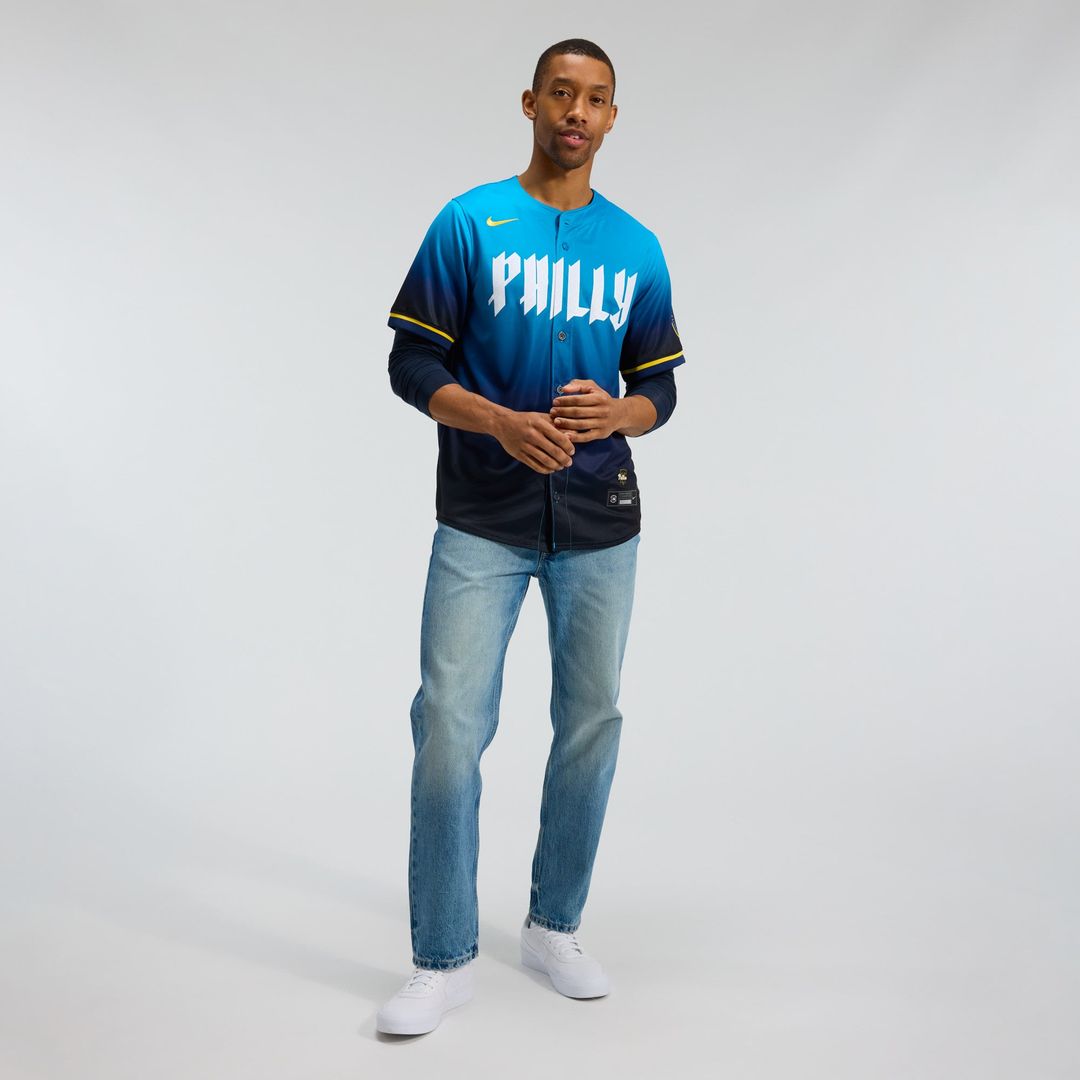 Men's Philadelphia Phillies Navy City Connect Limited MLB Baseball Jersey - view 4